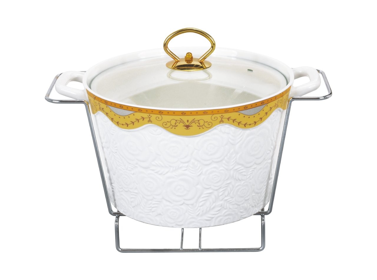 Vicenza Penghangat Makanan Bulat - Padi B919